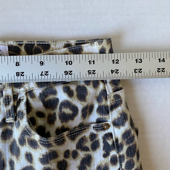 Frame Denim Ali High Rise Cigarette Jeans Leopard Print Size 24 - Picture 16 of 16